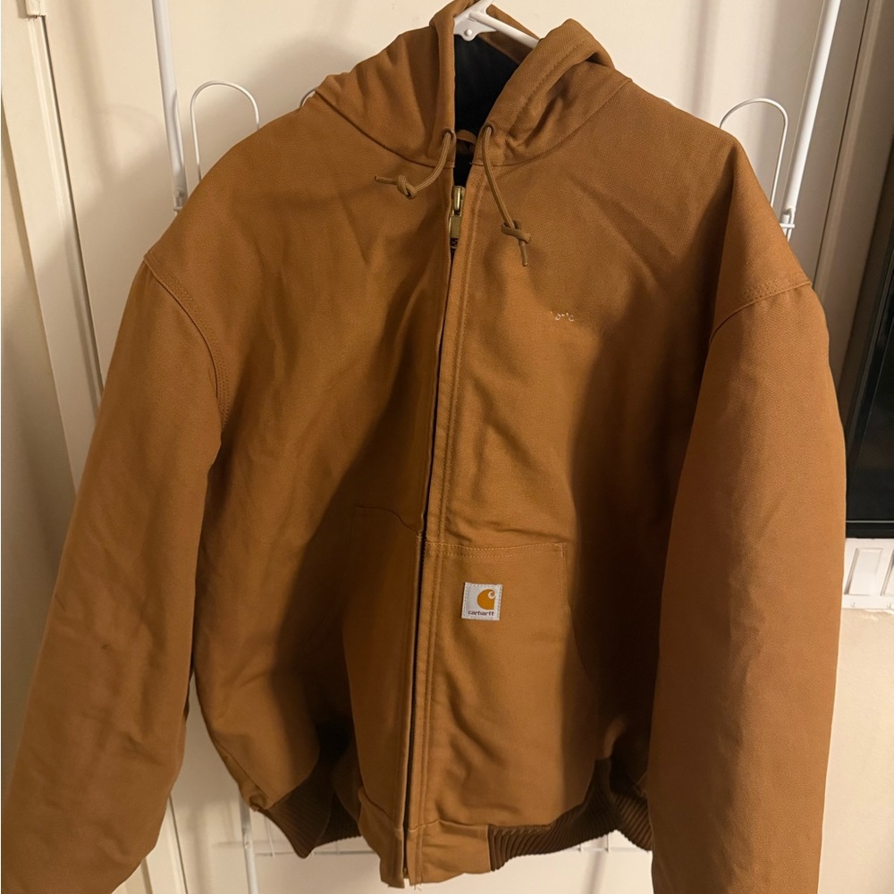 Carhartt Tan Quilted Jacket size XL
